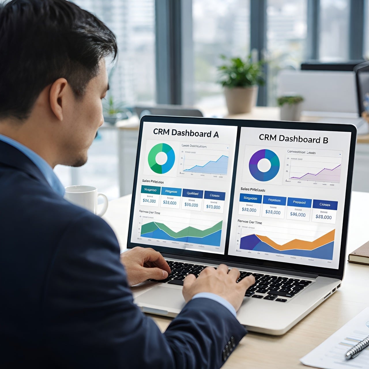 Architekturdiagramm und Codeanalyse am Arbeitsplatz